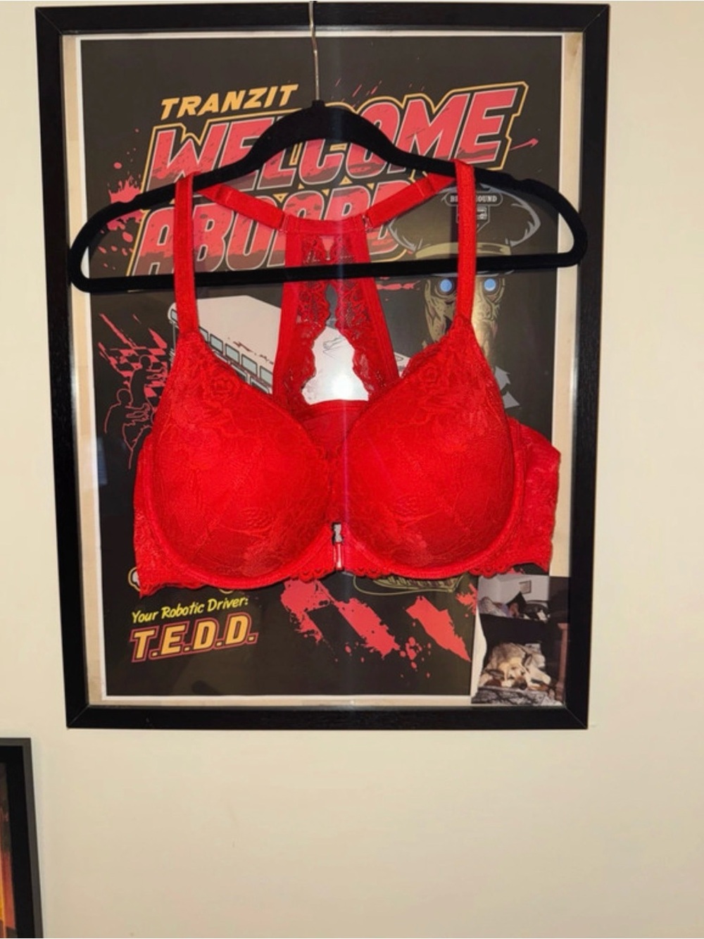 Red Lace Racerback Push-Up Bra torrid 42c